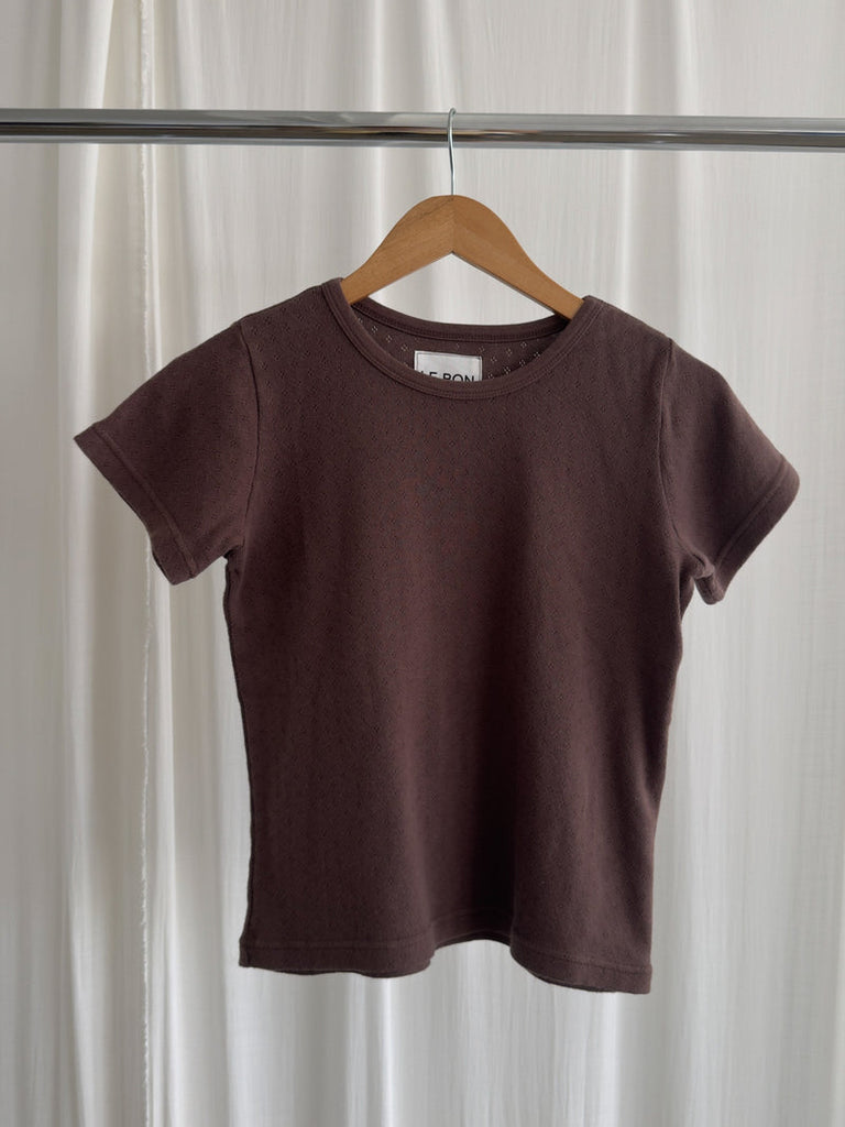 Pointelle Babe Tee
