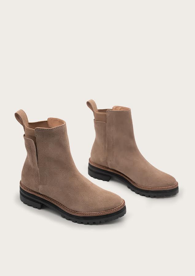 Sofia Combat Boot: Taupe