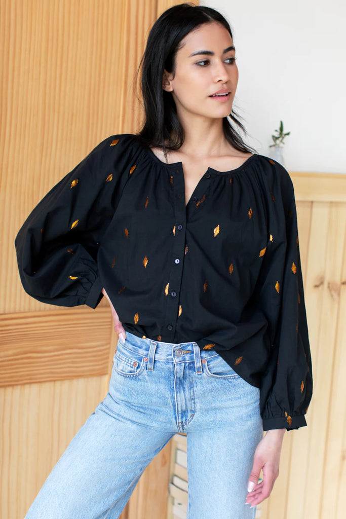 Emerson Fry Frances: Gold Leaf Black