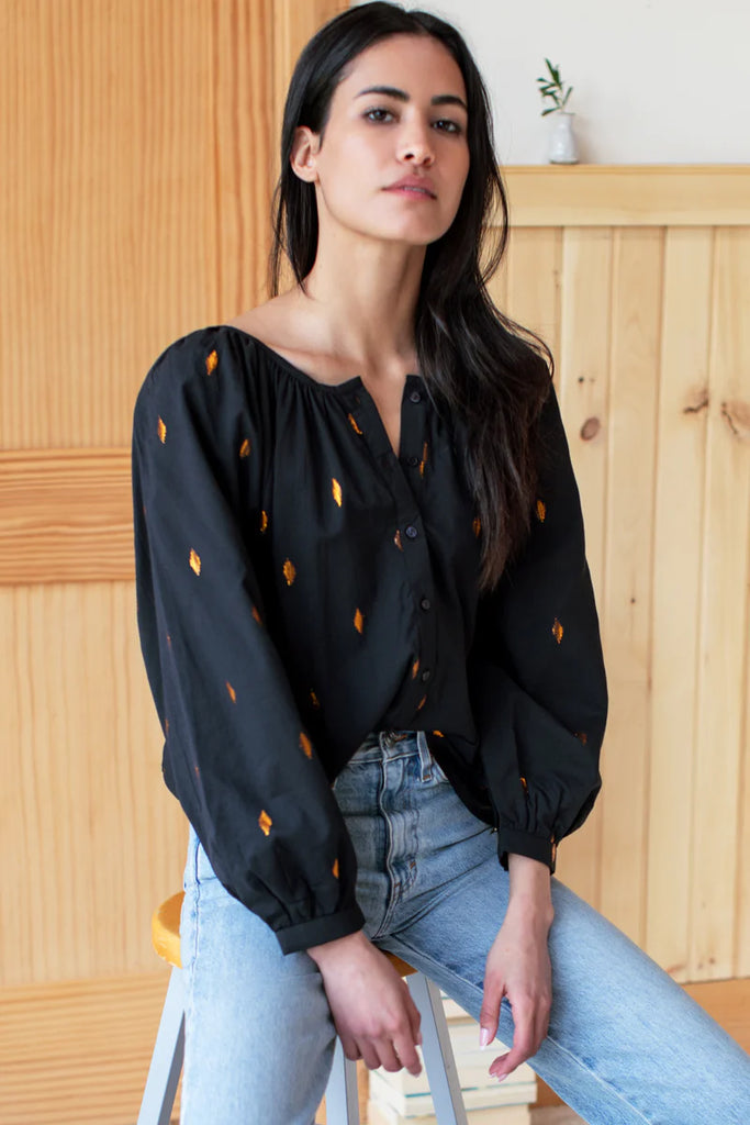Emerson Fry Frances: Gold Leaf Black