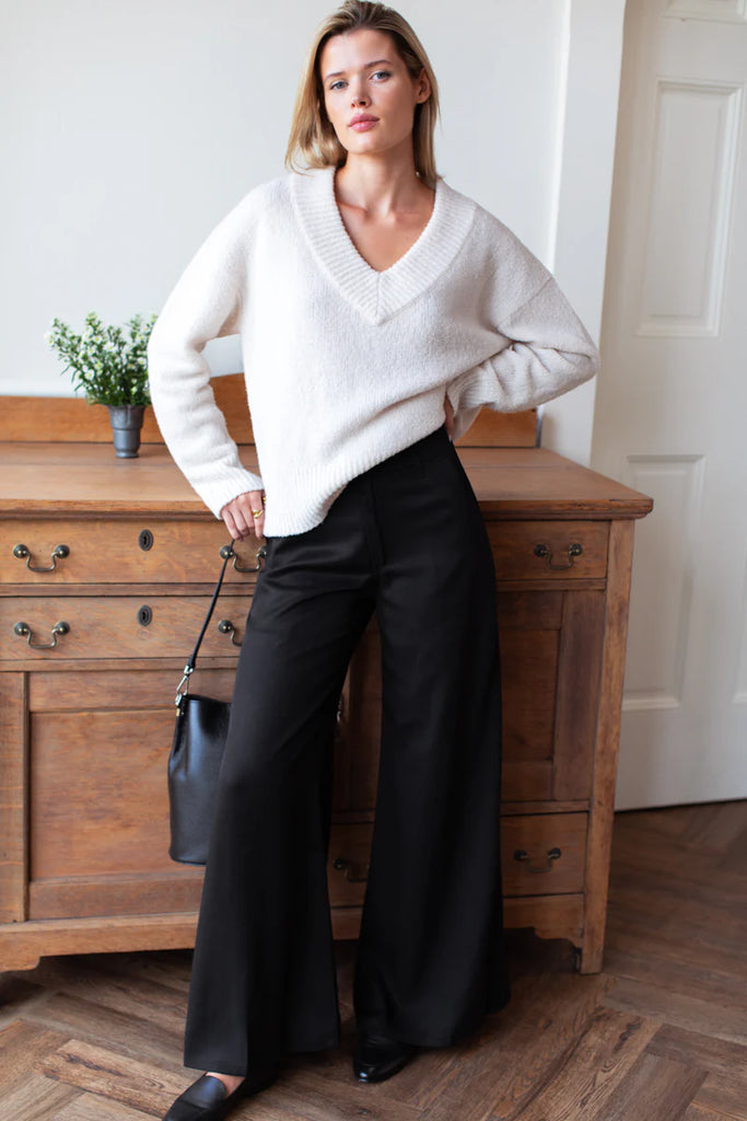 Boxy V Neck Sweater