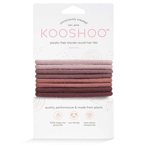 Kooshoo Round Hair Ties: Earth