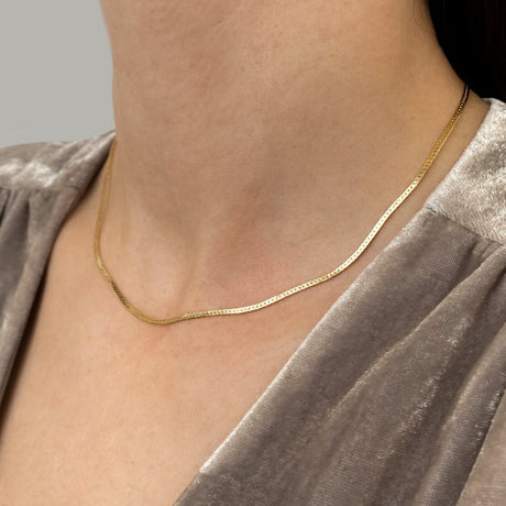 Mini Dani Herringbone Necklace