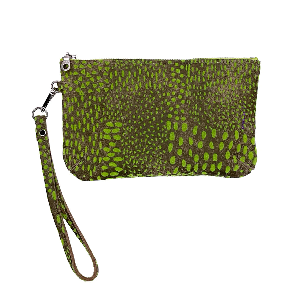 Tracey Tanner Flock Wristlet Pouch Small: Flock Tan
