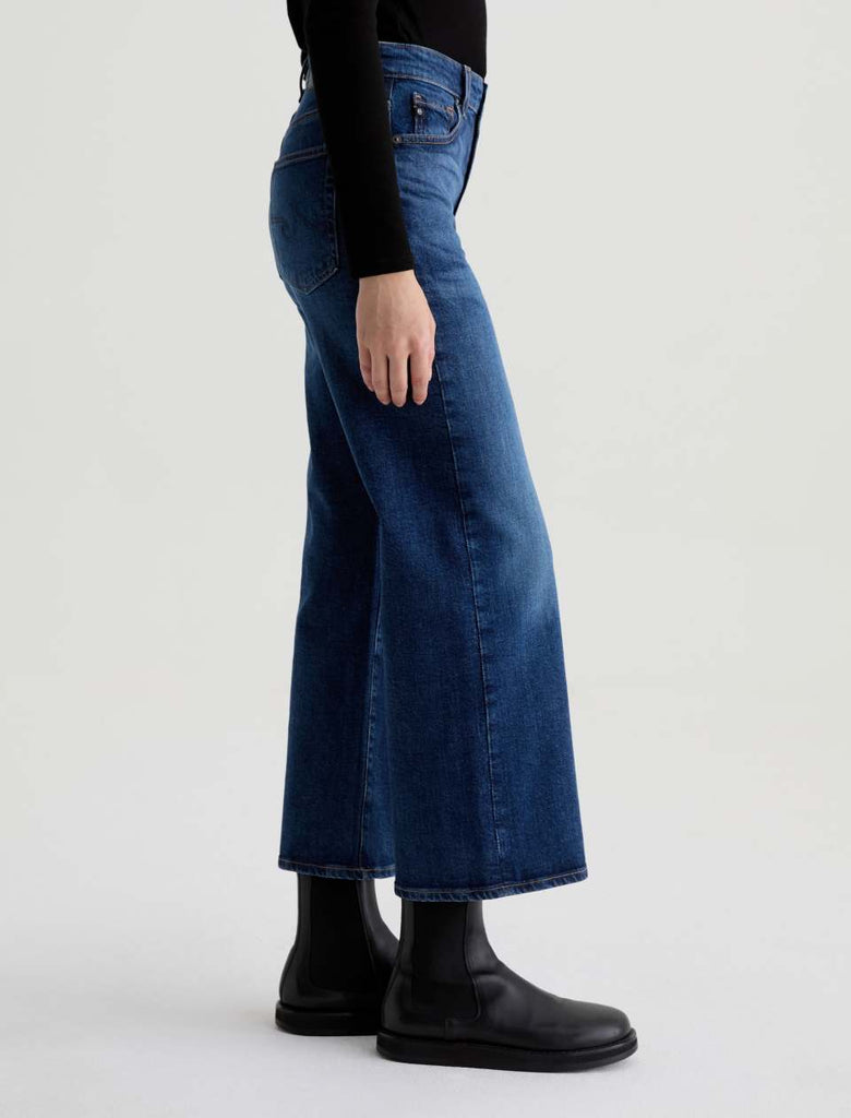 AG Saige Wide Leg Crop: Veiled