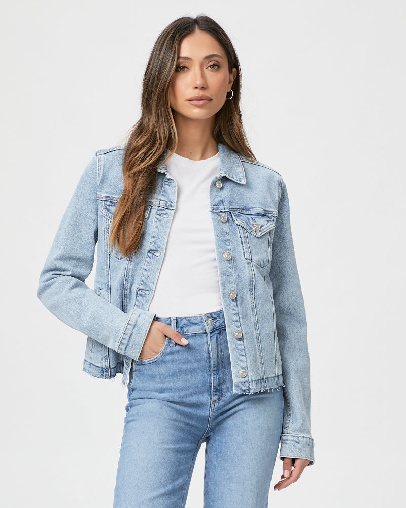 Paige Rowan Jacket: Leela Distressed