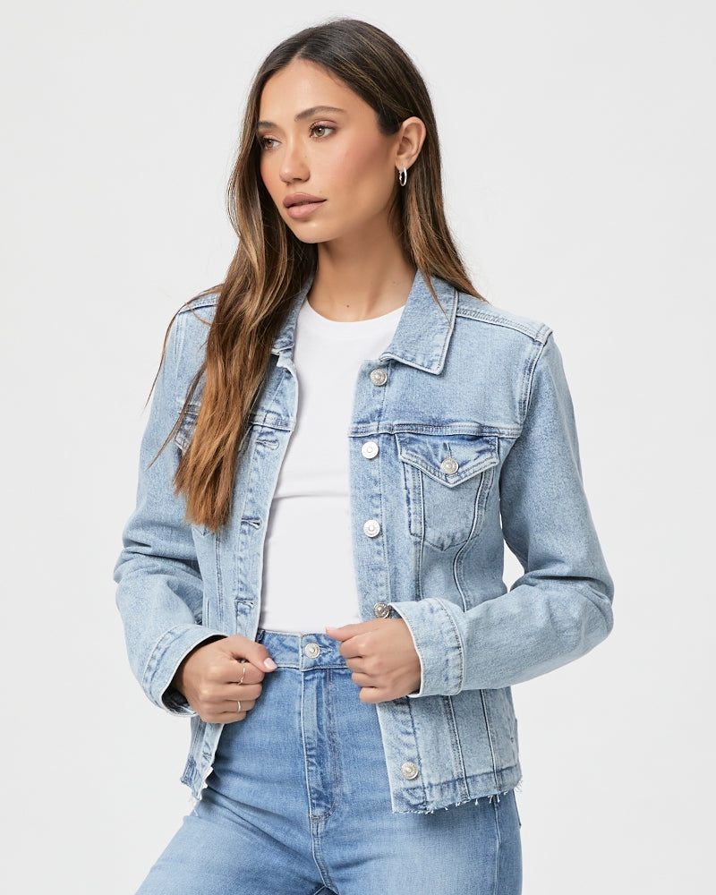 Paige Rowan Jacket: Leela Distressed