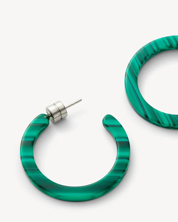 Mini Hoops: Malachite