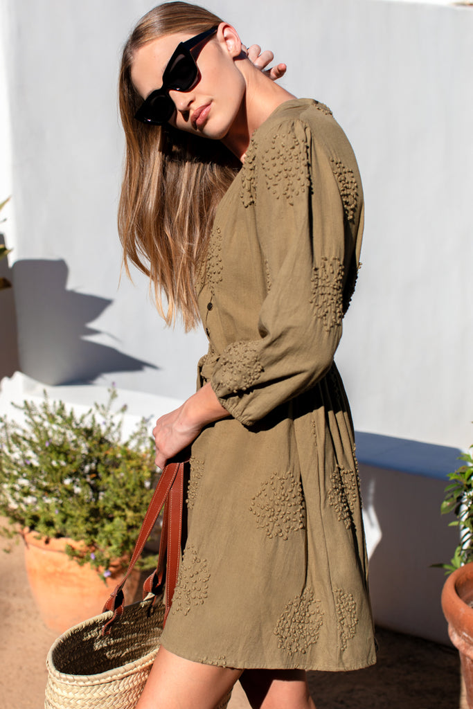 blouson dress Blouson Dress Gothic Olive / M/L