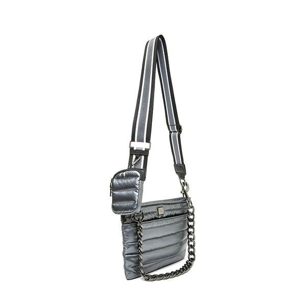 Think Royln Downtown Crossybody: Pearl Grey